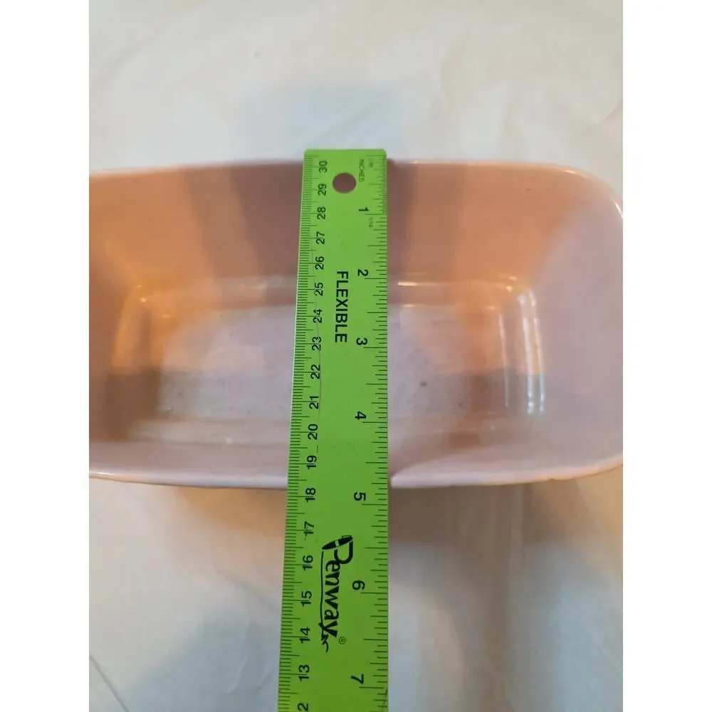 Vintage Shawnee Pink & Black Rectangle Planter USA 1205 Mid-Century Modern Pot